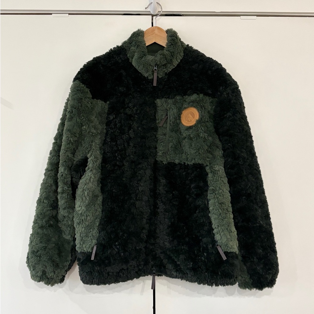 Men’s Kith Green Faux Fur Jacket - S